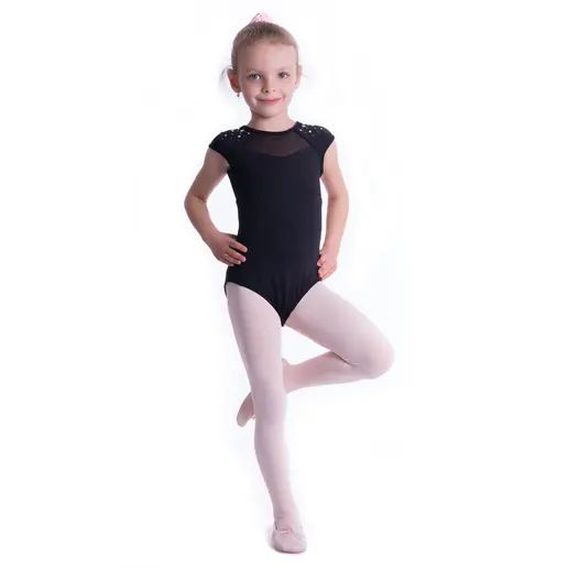 Bloch Flowers Open Back Cap Leotard