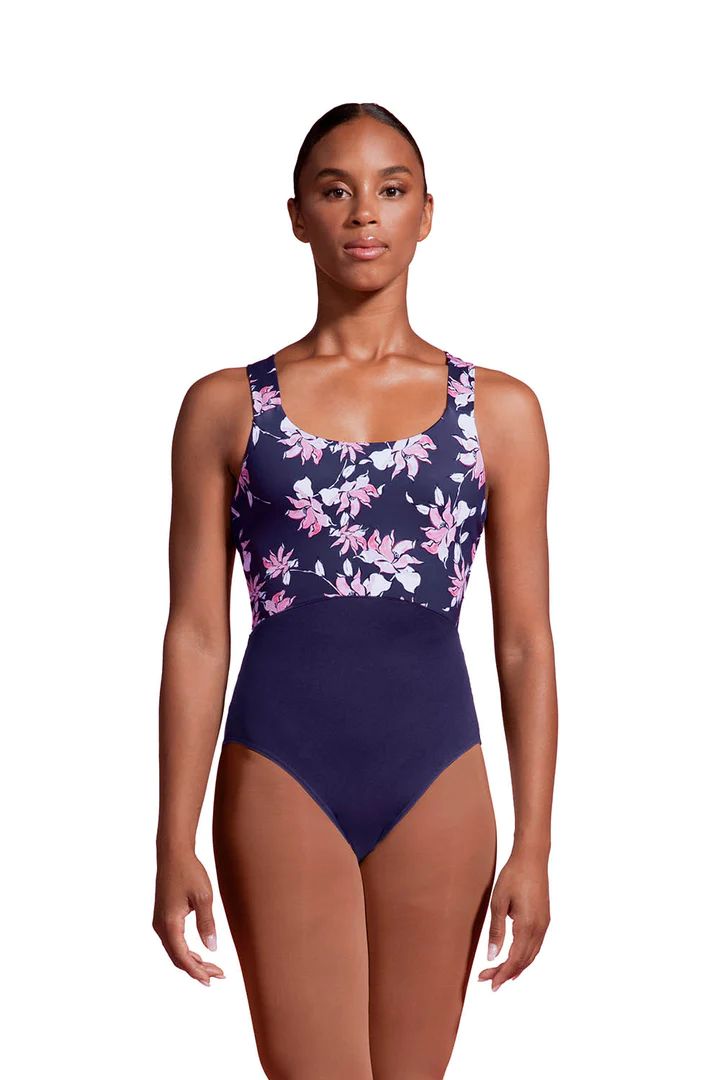 Bloch Jardin Wide Strap Tank Leotard, Size: ADS, Colour: Aurora