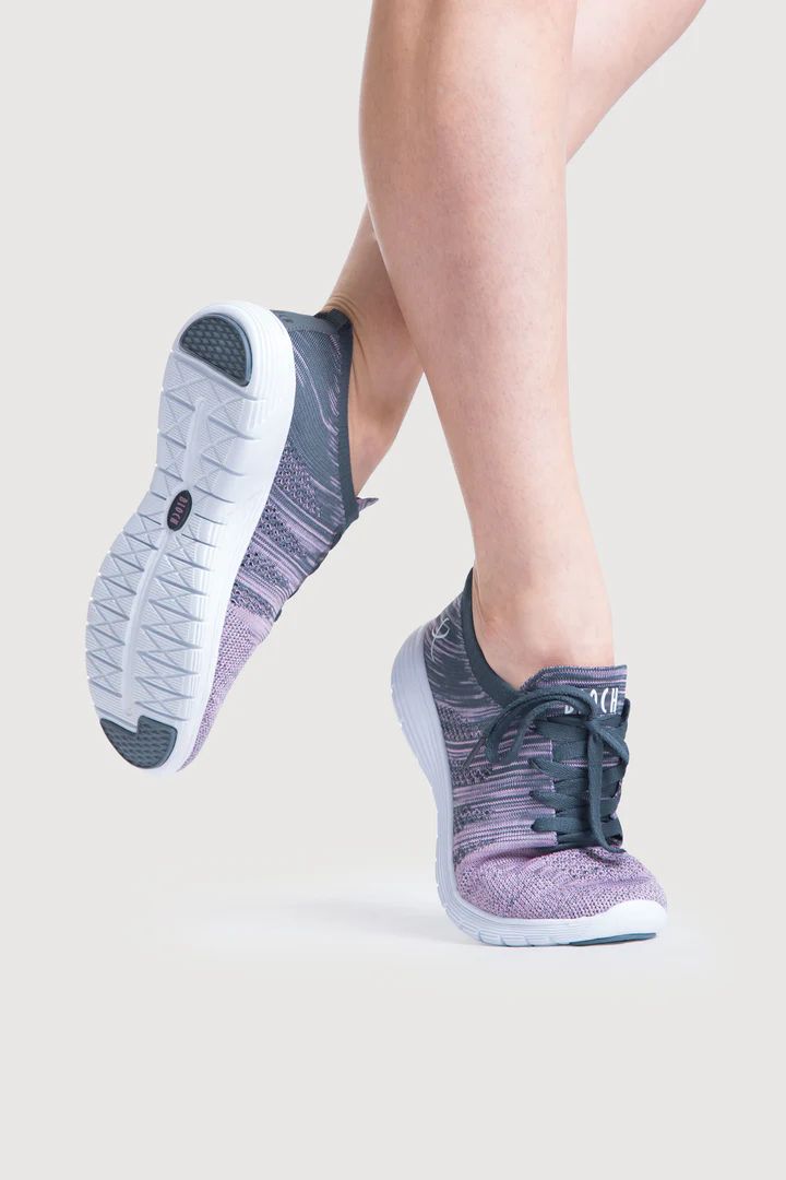 Bloch Omnia Sneaker, Colour: Pink &amp; Grey, Size: 8