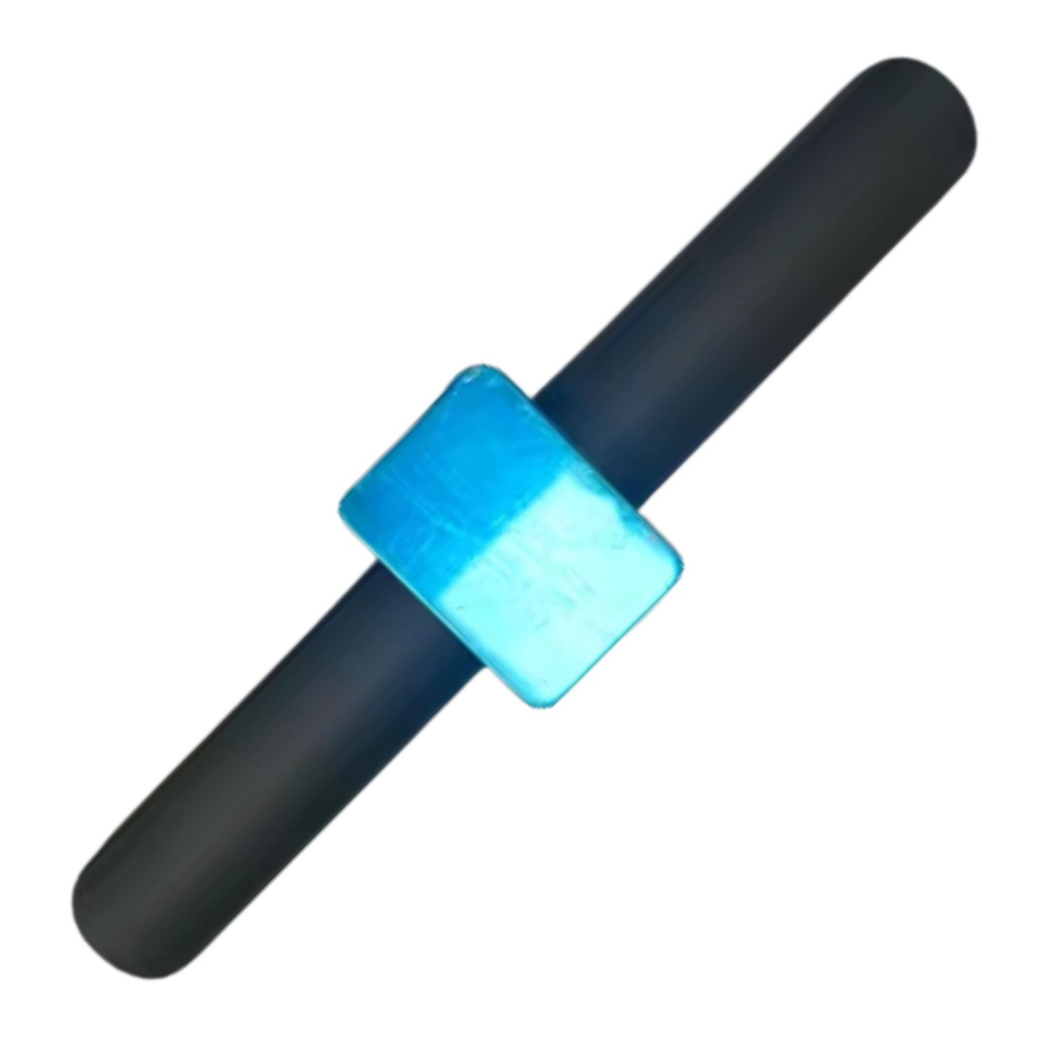 Magnetic Silicone Bracelet, Colour: Black
