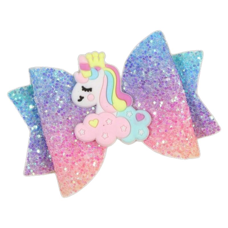 Unicorn Bow Hair Clip