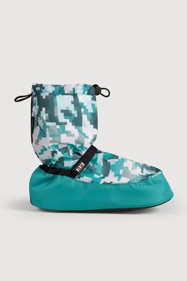 Block Pixel Print Booties