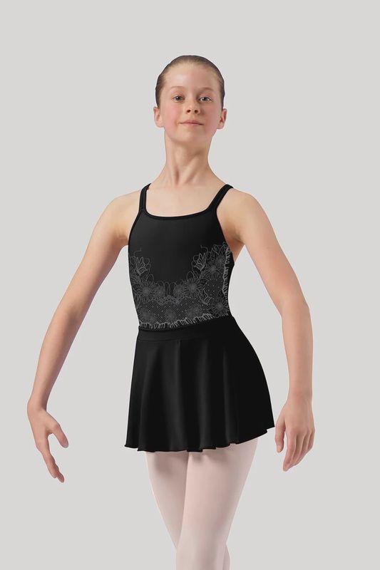 Bloch Printed Lace Girls Double Cami Leotard Dress