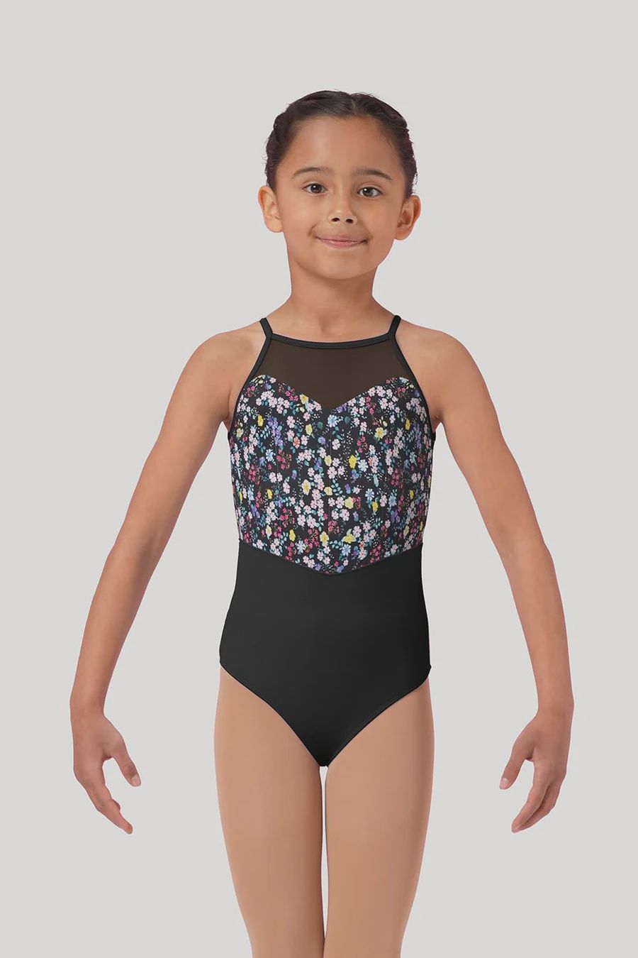 Bloch Ditsy Sweetheart Leotard, Colour: Black, Size: Child Medium