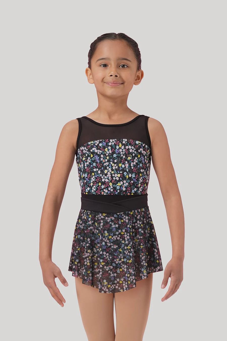 Bloch Ditsy Pull on Skirt, Colour: Black, Size: Child Small