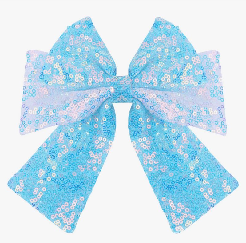 Sequin Bow Clips