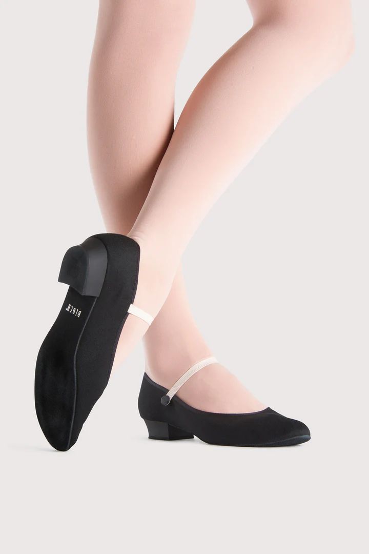 Bloch Child Accent Canvas Shoe, Size: 9, Colour: Black