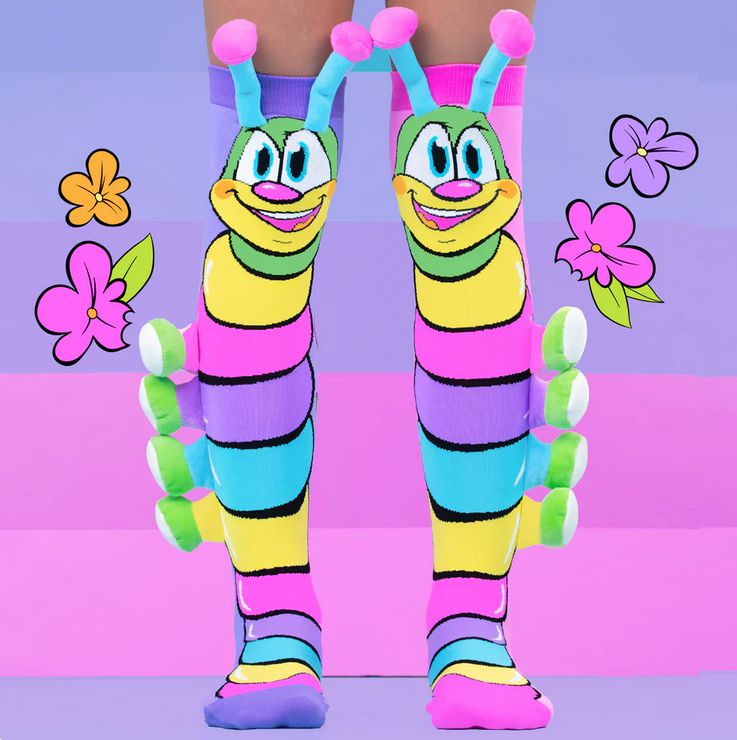 Caterpillar Socks, Size: 6-99 Years