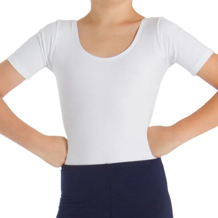 Bloch Bannon Leotard, Colour: White, Size: Child X Large