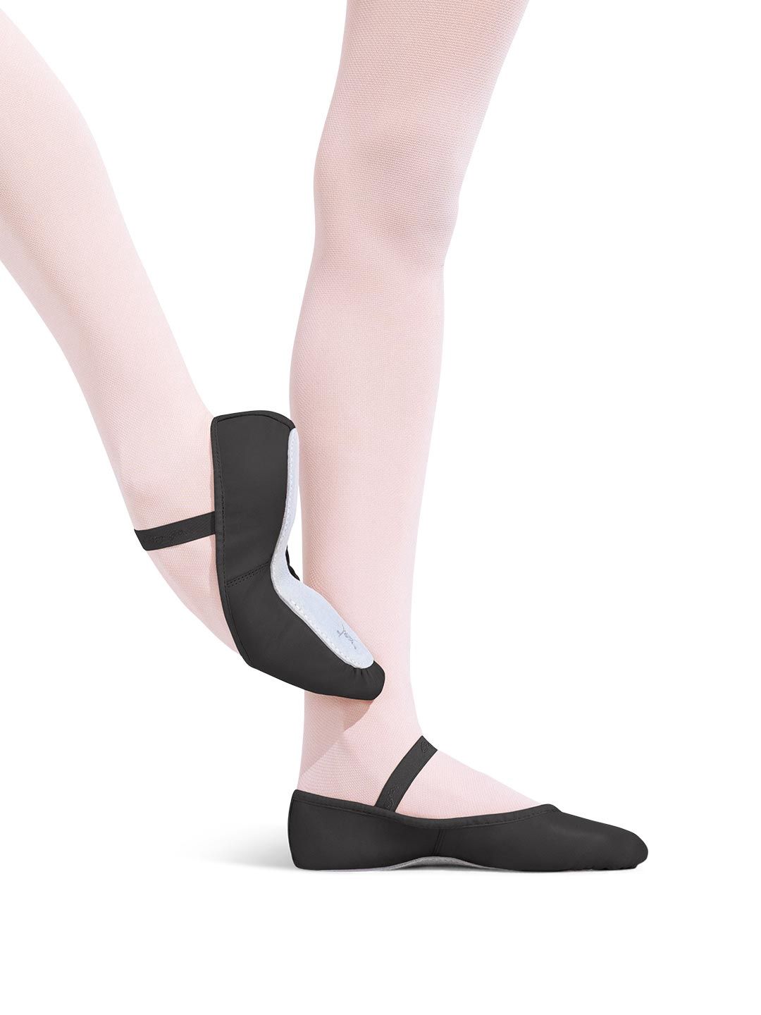 Child Daisy Ballet Shoe, Colour: Black, Size: Toddler 8, Width: Medium