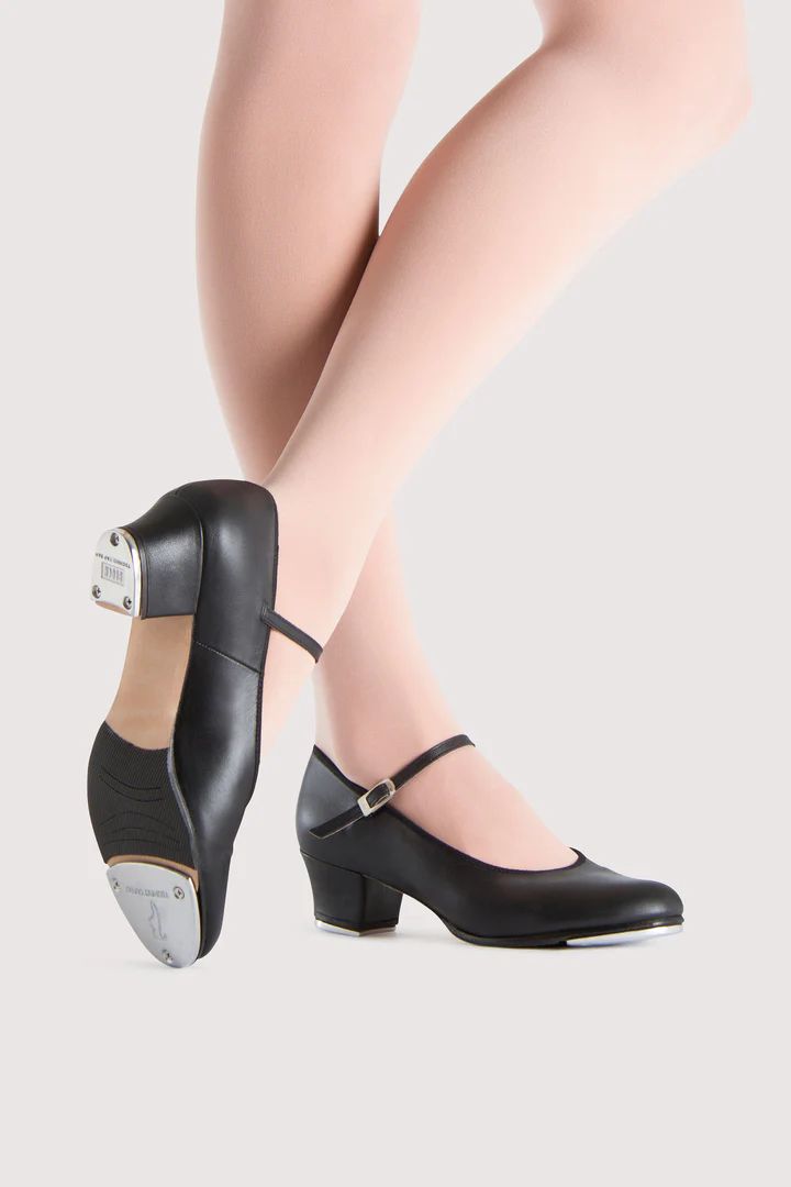 Bloch Tap On Adult, Colour: Black, Size: 4