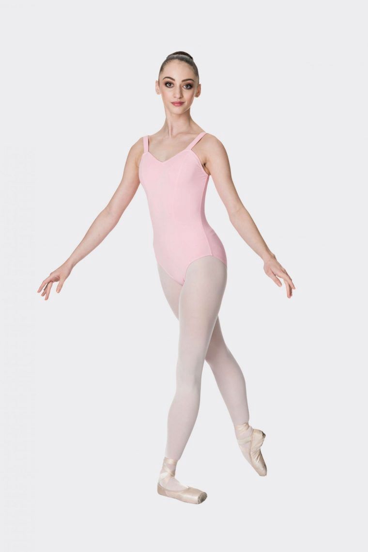 Wide Strap Leotards, Colour: Ballet Pink, Size: Child X Small