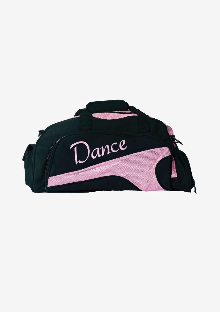 Mini Duffel Bag, Colour: Black/Baby Pink