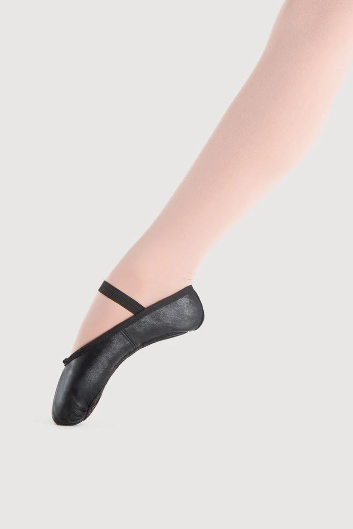 Bloch Prolite Leather Childrens Ballet Flat, Colour: Black, Size: 11, Width: A