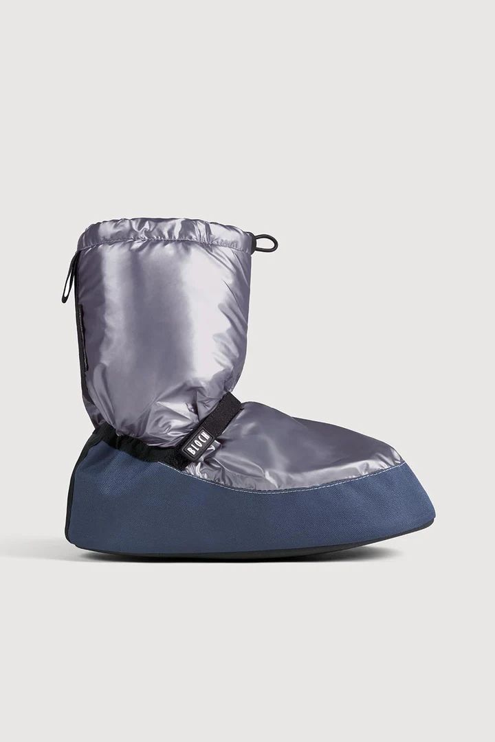 Bloch Metallic Warmup Booties, Colour: Grey, Size: Child Small