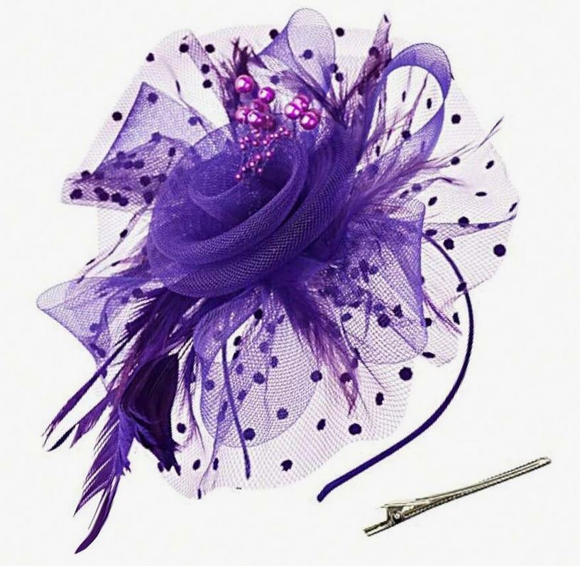 Fascinators, Colour: Purple