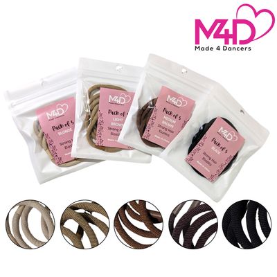 Black - Hair ties - Wholesale - 6 Pack