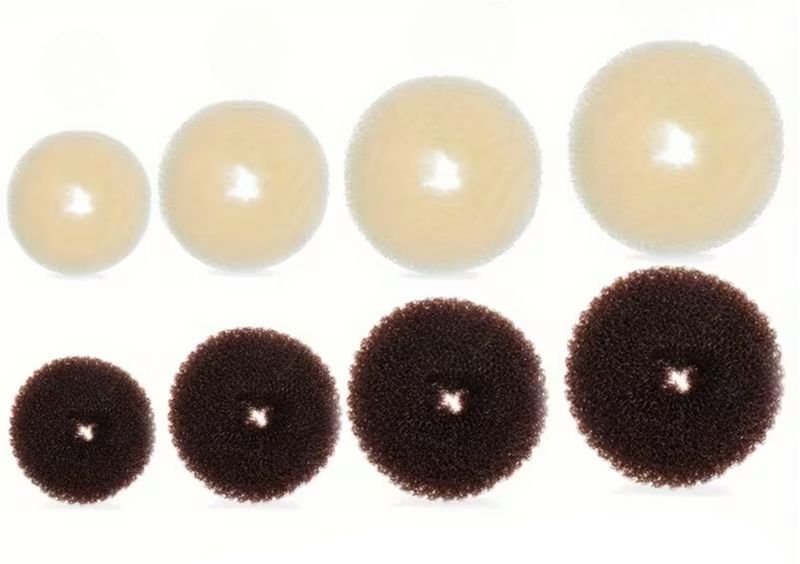 Hair Donut - Medium - Brown - Wholesale - 6 Pack