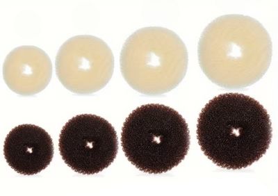 Hair Donut - Small - Brown - Wholesale - 6 Pack