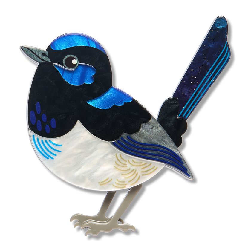 Superb Fairy Wren Brooch