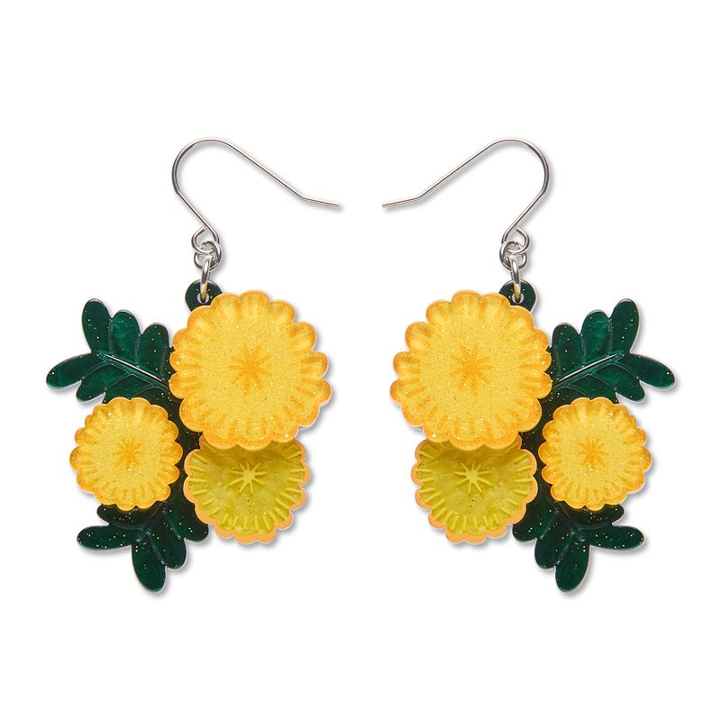 Sunshine Wattle Drop Earrings