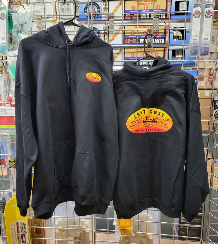 Gildan Black Hoodie Boat Logo