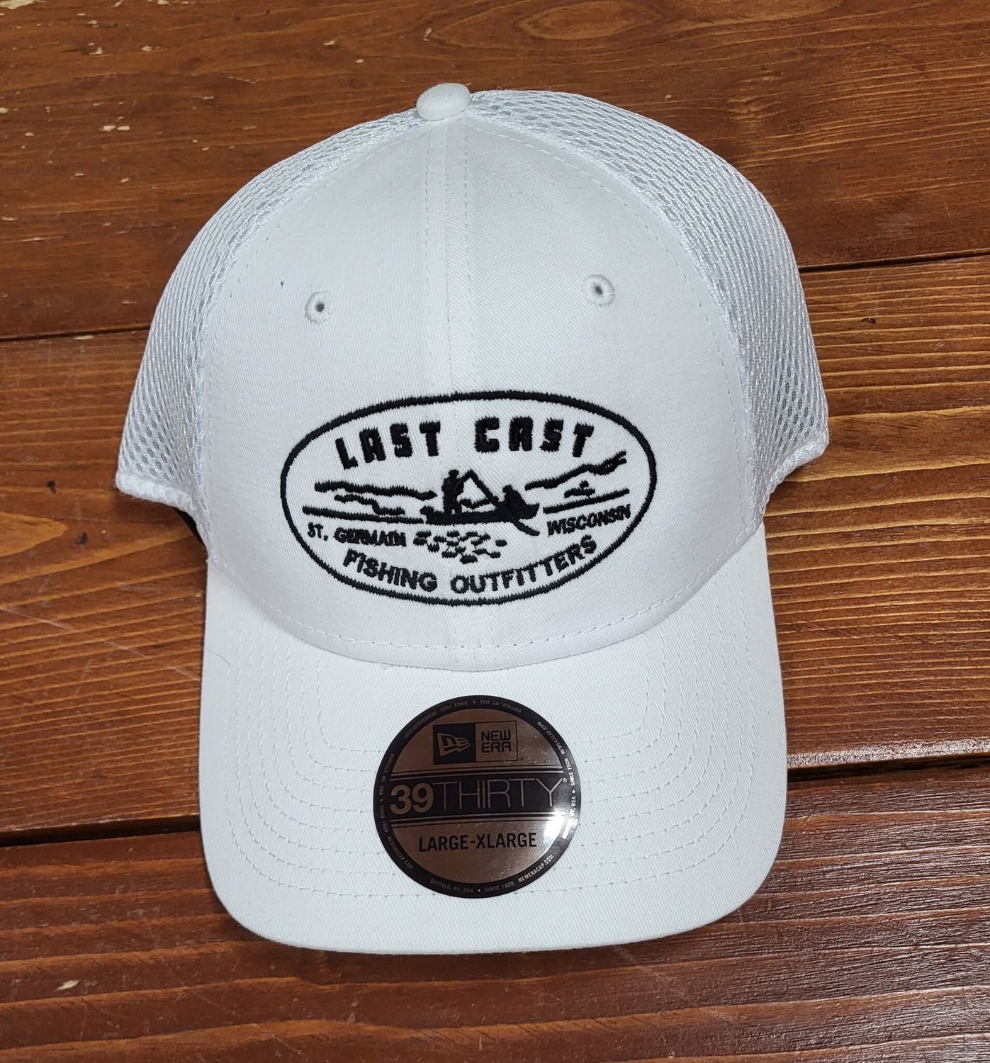 New Era Flex Fit Hat, Color: White, Size: S/M