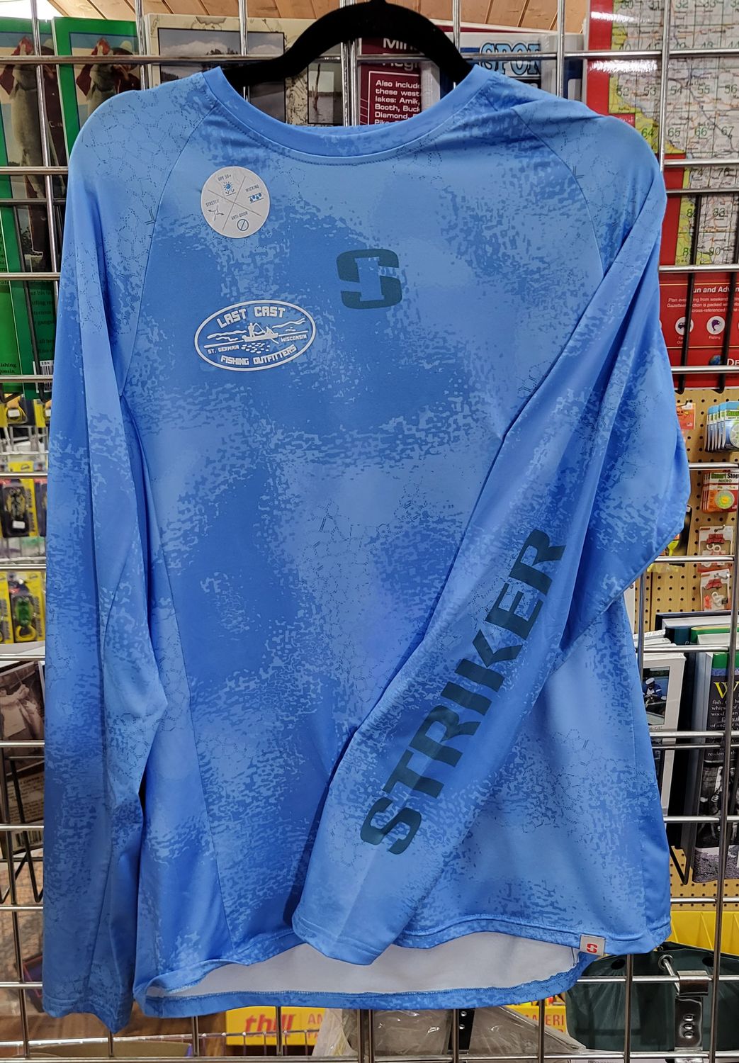 Striker Wavebreak Shirt, Color: Carolina, Size: Small