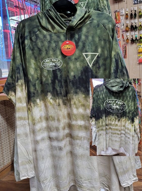 Seatec Sport Tec Performance Shirts, Size: M, Color: Bass Hooded