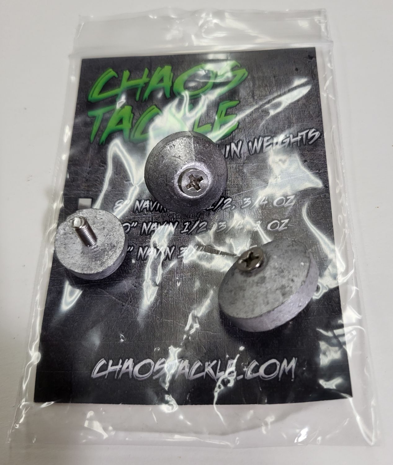 CHAOS TACKLE NAVIN 3PK WEIGHT KIT 10&quot;