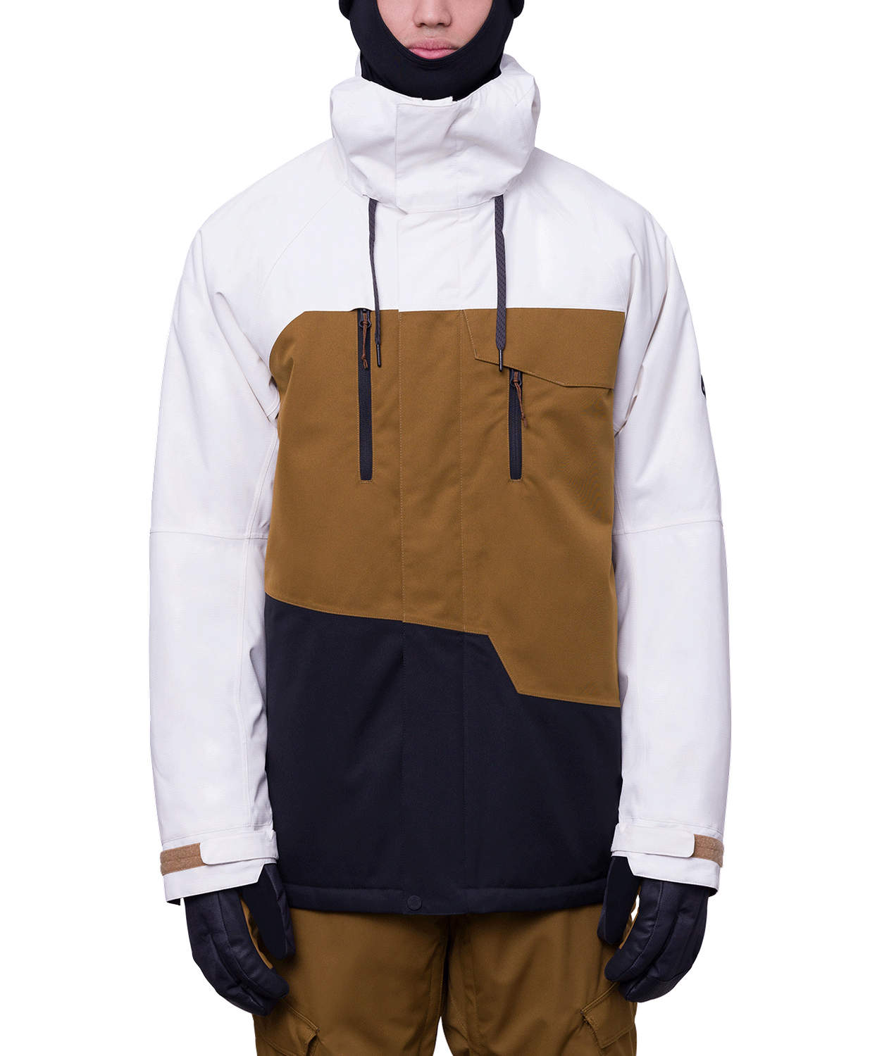 Men&#39;s Geo Jacket 23/24, Color: Birch Wash Colorblock, Size: M