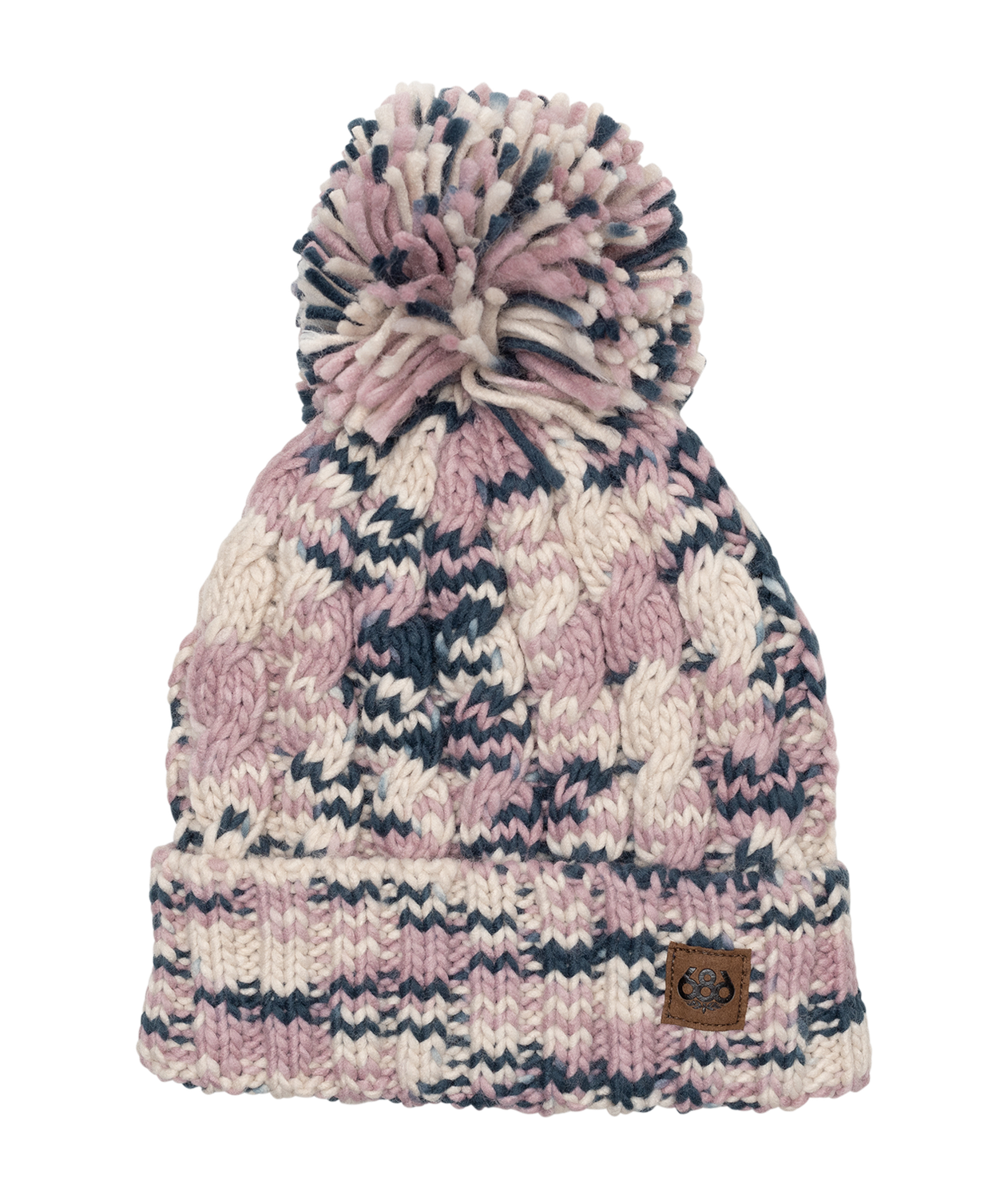 Women&#39;s Chunky Rib Cuffed Beanie 23/24, Color: Dusty Mauve, Size: O/S