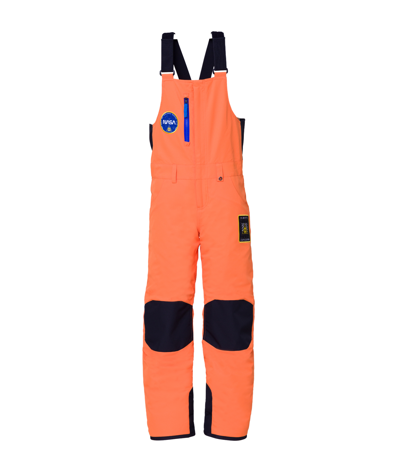 Boys&#39; Exploration Insulated Bib 23/24, Color: Nasa Orange Black, Size: M