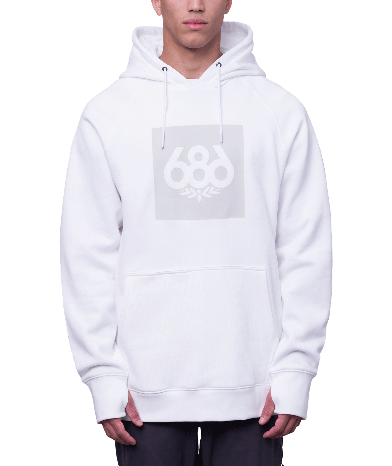 Men&#39;s Knockout Pullover Hoody 23/24, Color: White, Size: M