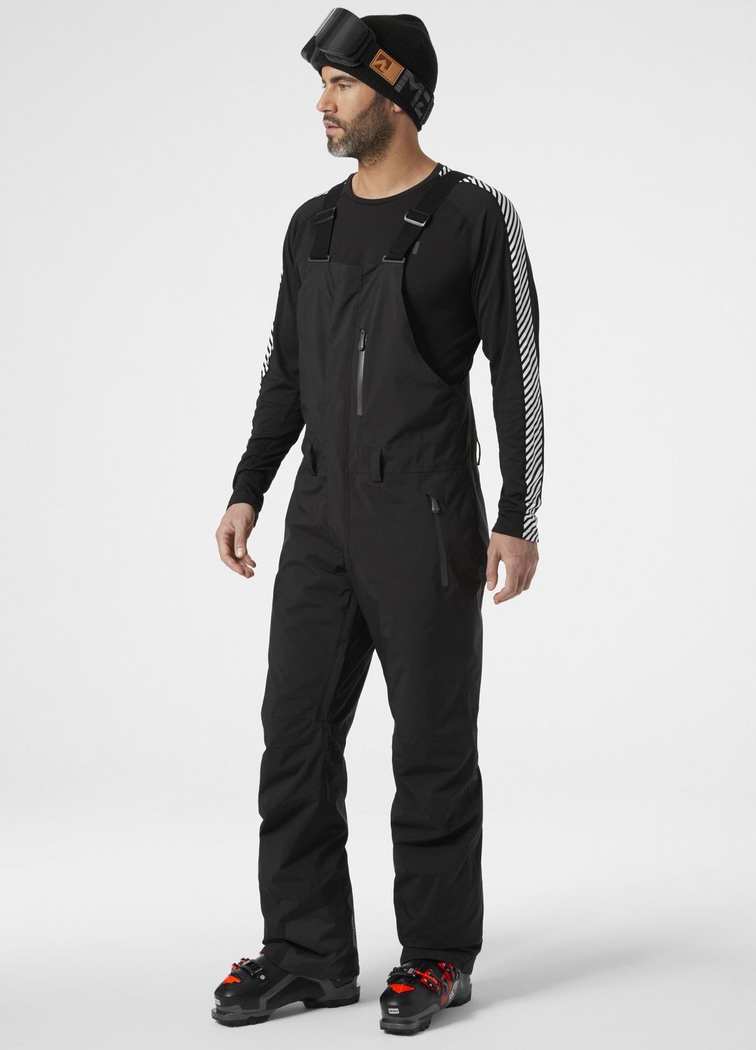 Mens Legendary Insulated Bib Pant 23/24, Color: 990 Black, Size: M