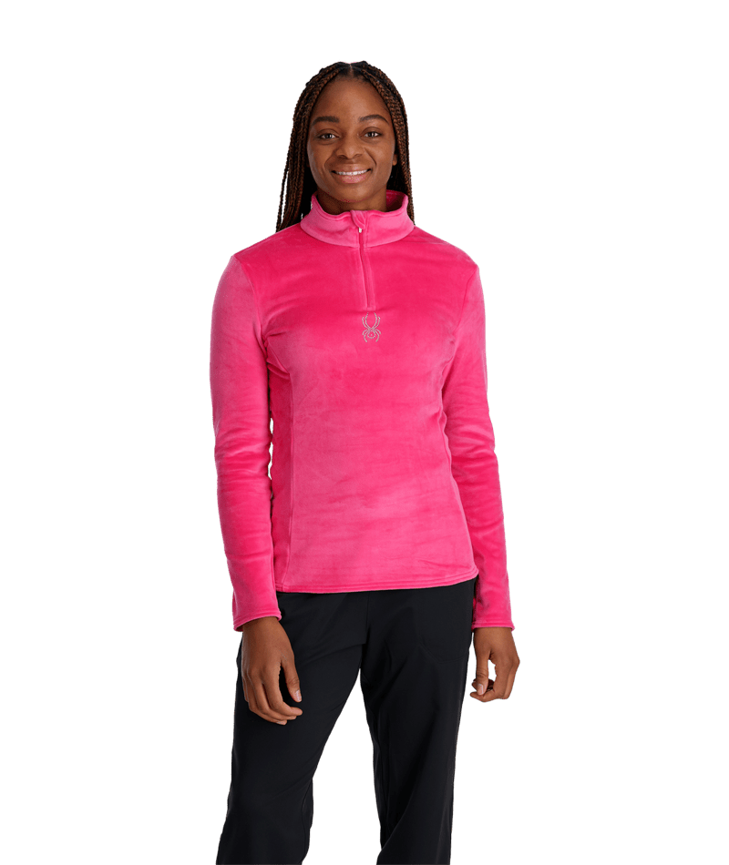Womens Shimmer Bug 1/2 Zip 23/24, Color: Pink, Size: S