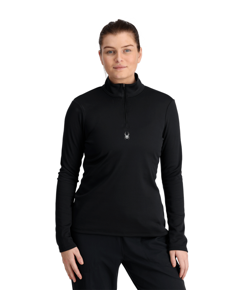 Womens Tempting 1/2 Zip 23/24, Color: Black, Size: M