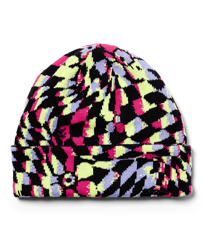 Girls Check Floral Hat 23/24