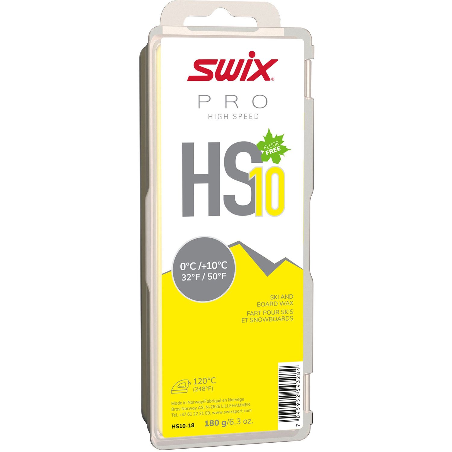 HS10 Yellow 180g 32°F / 50°F