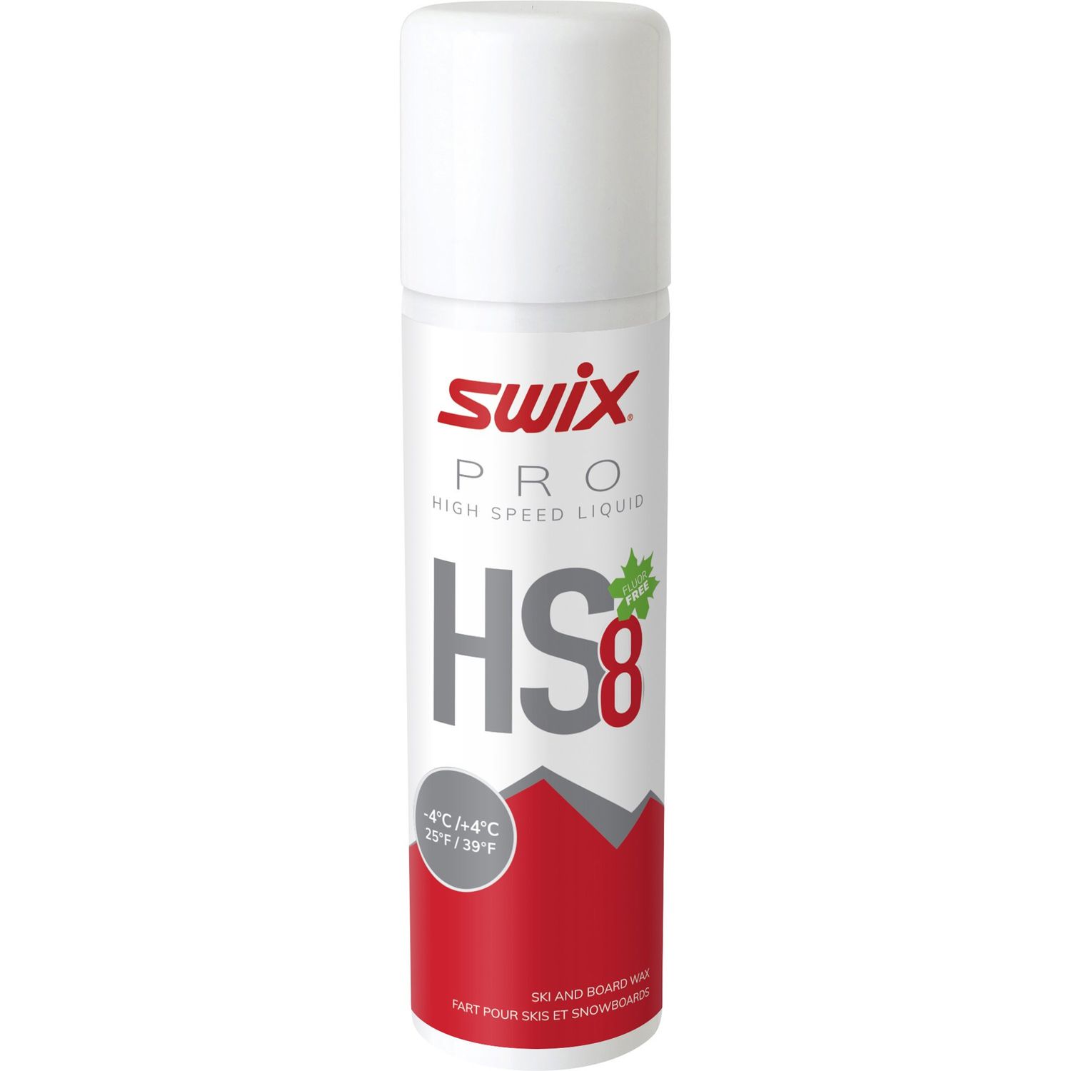 HS8 Red Liquid 125ml 25°F / 39°F