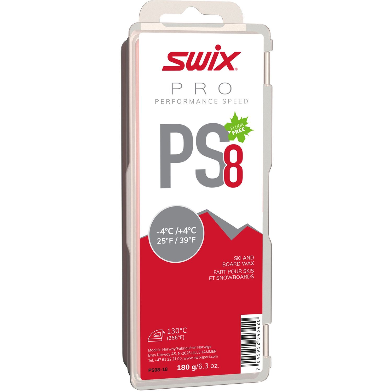 PS8 Red 180g 25°F /  39°F