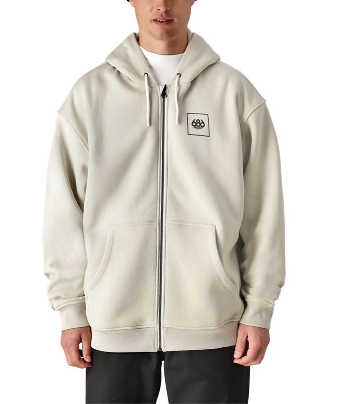 Mens Knockout Script Premium Heavyweight Zip Hoody 24/25
