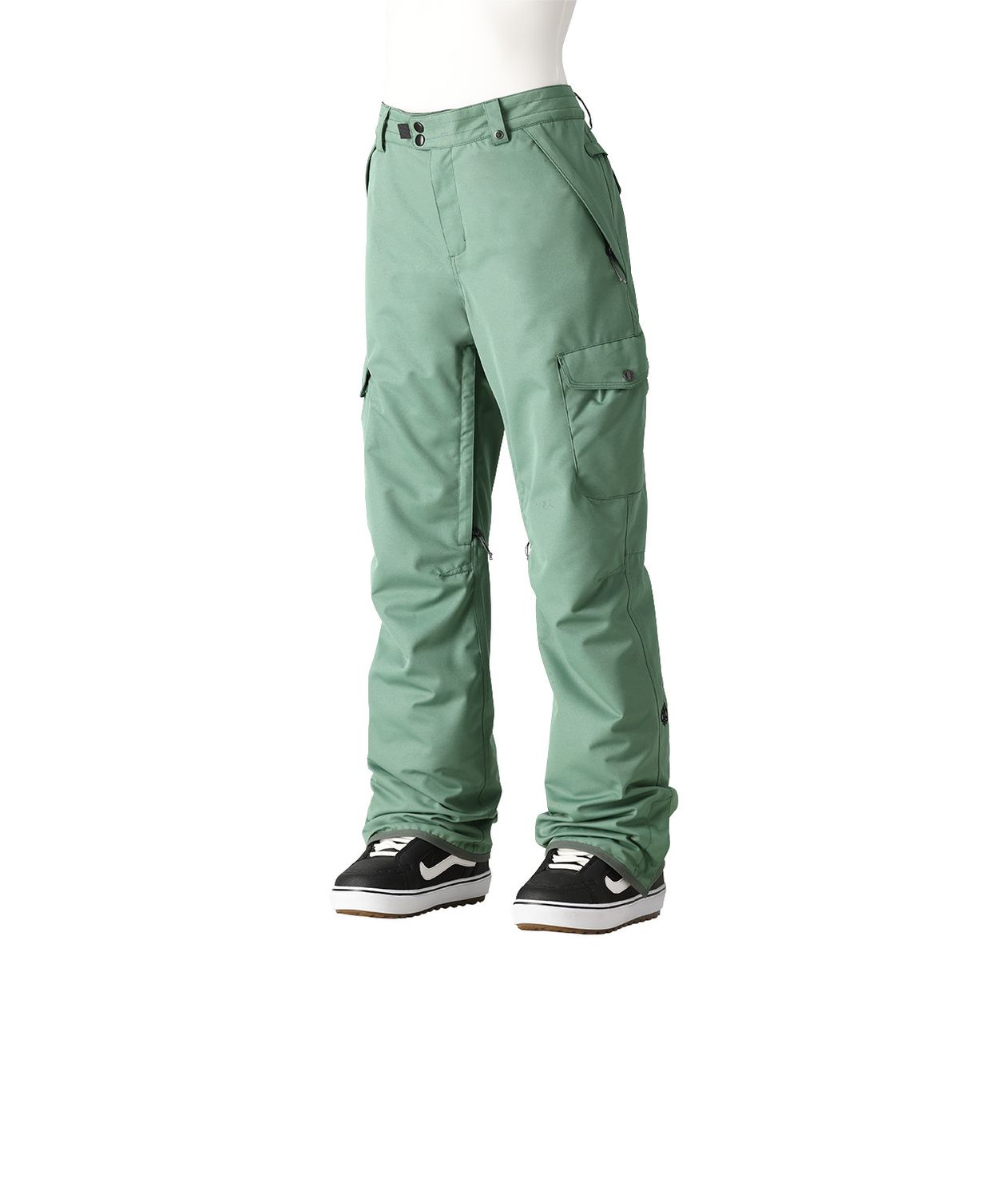 Womens Aura Insulated Cargo Pant 24/25, Color: Cypress Green, Size: S