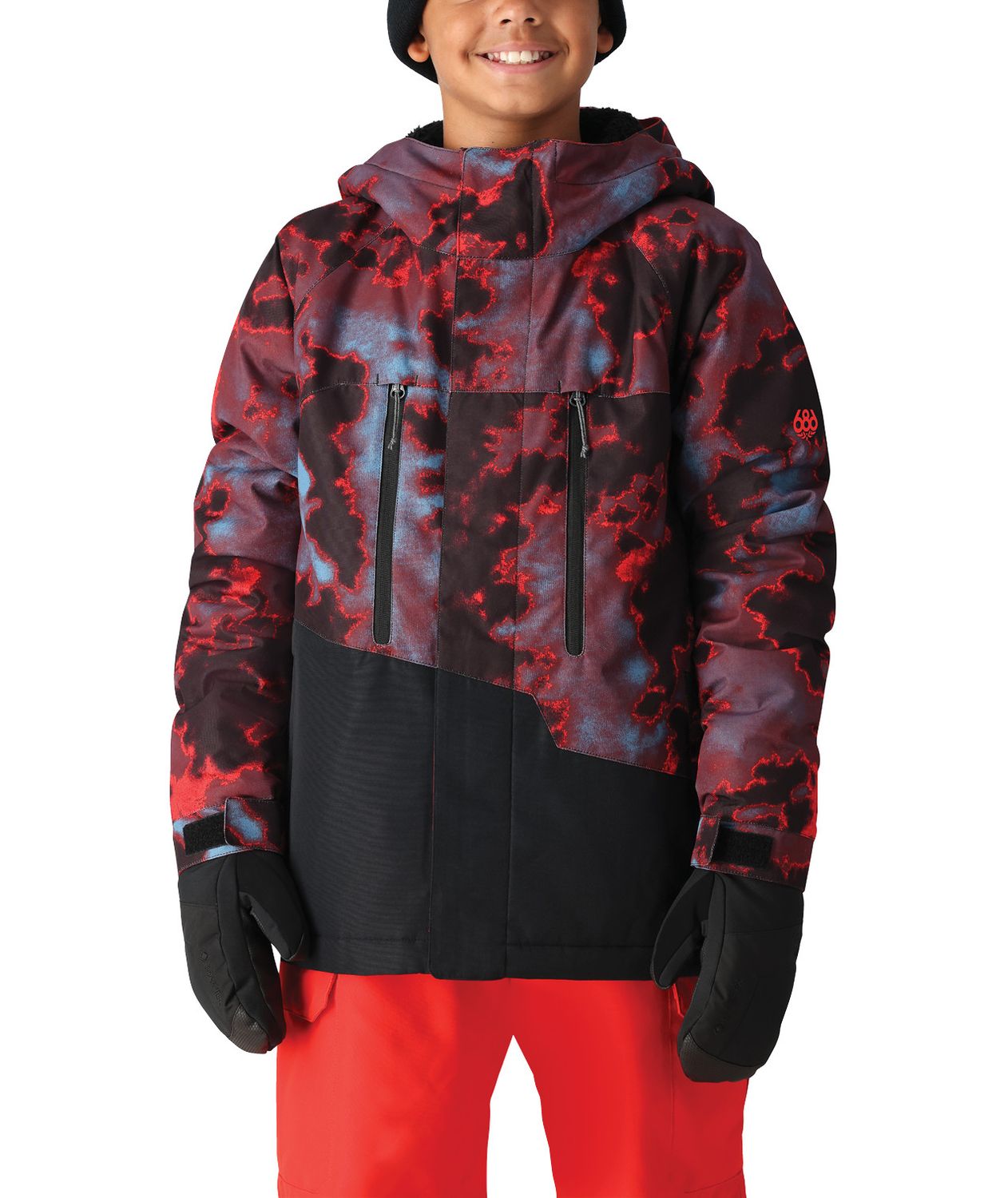 Boys&#39; Geo Insulated Jacket 24/25, Color: Solar Nebula, Size: XS
