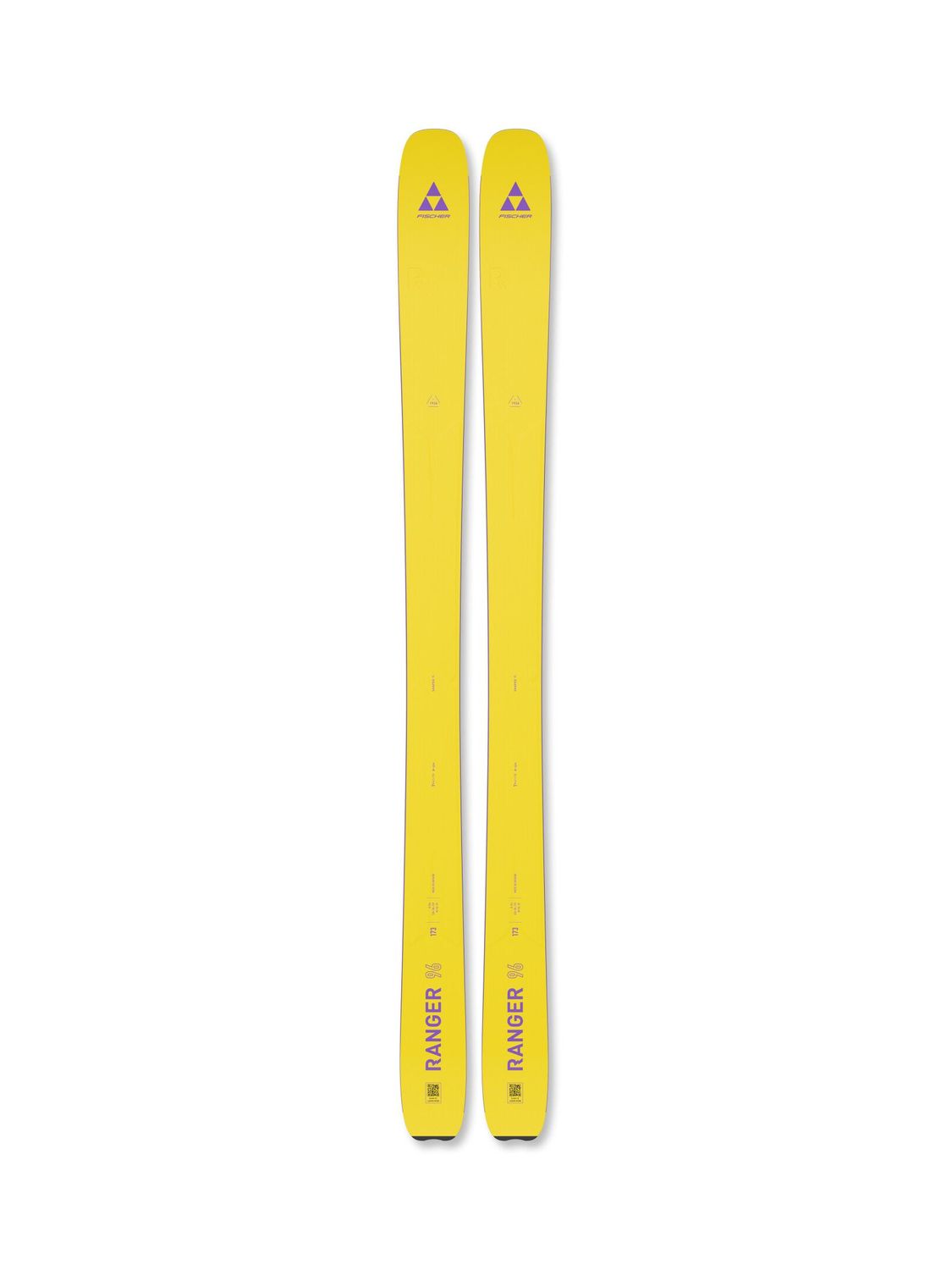 Fischer Ranger 96 Flat 25/26, Color: Yellow, Size: 173