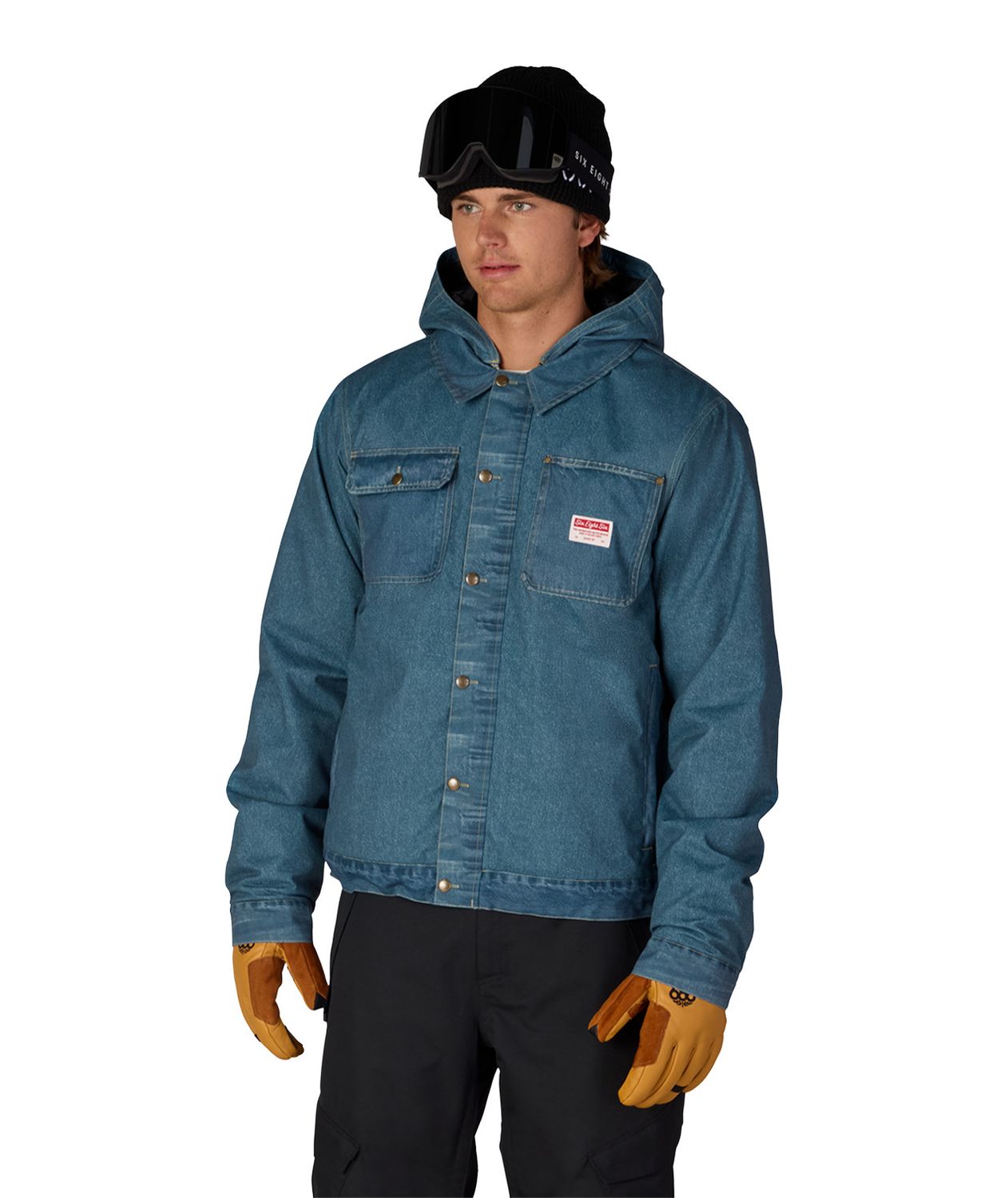 Mens Deconstructed Denim Insulated Jacket 2027