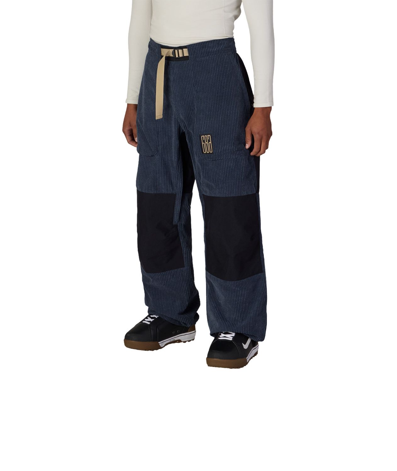 Mens 2.5L Ghost Pant 2027, Color: Navy Wide Wale Corduroy, Size: S