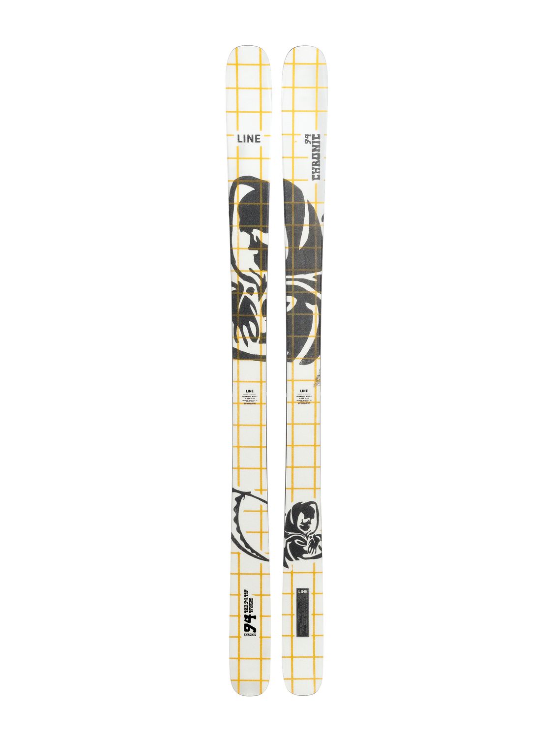 LINE CHRONIC 94、171cm、金具SQUIRE 11 ID（白）付 Line Chronic 94 Skis 2027