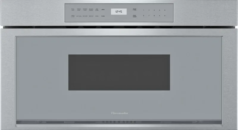 30 Inch Microdrawer Microwave with 1.2 cu. ft. Capacity, Sensor Cooking, 10 Cooking Modes, Specially Crafted Gray Glass, and Flush Installation