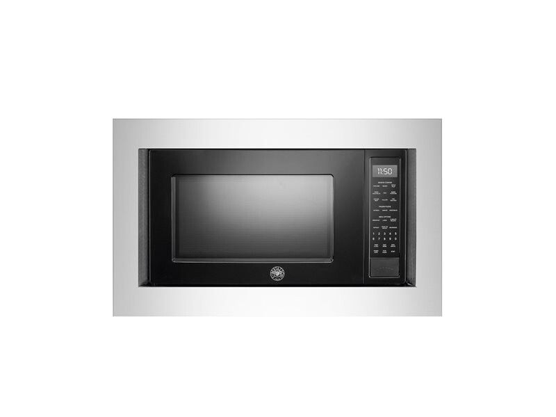 BERTAZZONI MO30STANE 24 Inch Built-in Microwave Oven with 1,100 Cooking Watts, 10 Power Levels, Sensor Reheat/Defrost, 3 Cooking Programs and Child Lock